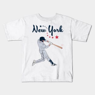 New York USA Baseball Kids T-Shirt